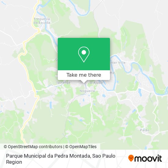 Mapa Parque Municipal da Pedra Montada