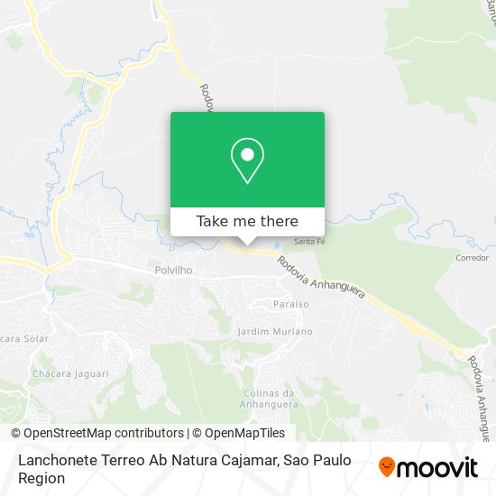 Lanchonete Terreo Ab Natura Cajamar map