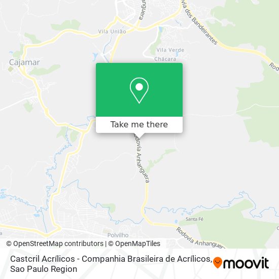 Mapa Castcril Acrílicos - Companhia Brasileira de Acrílicos