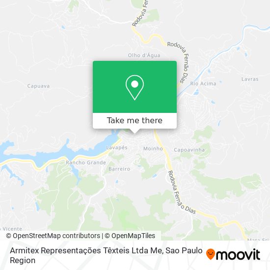 Mapa Armitex Representações Têxteis Ltda Me