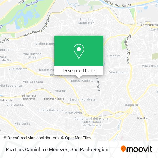Mapa Rua Luís Caminha e Menezes