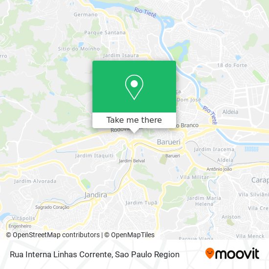 Rua Interna Linhas Corrente map