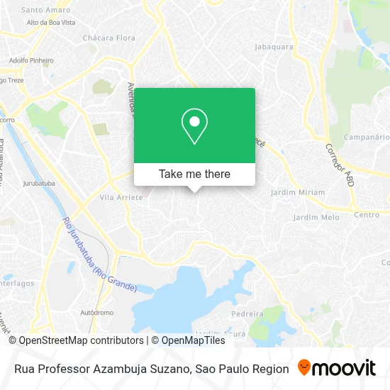 Rua Professor Azambuja Suzano map