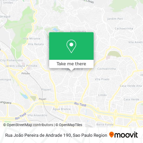 Rua João Pereira de Andrade 190 map