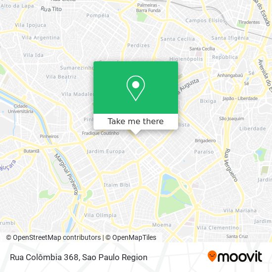 Rua Colômbia 368 map