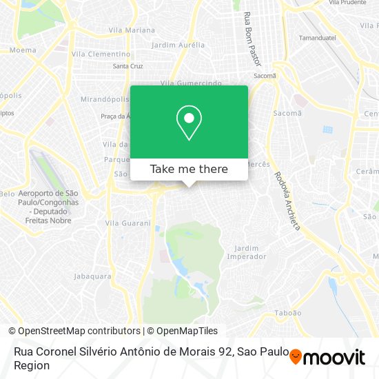 Rua Coronel Silvério Antônio de Morais 92 map