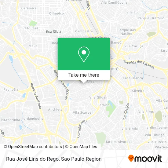 Rua José Lins do Rego map