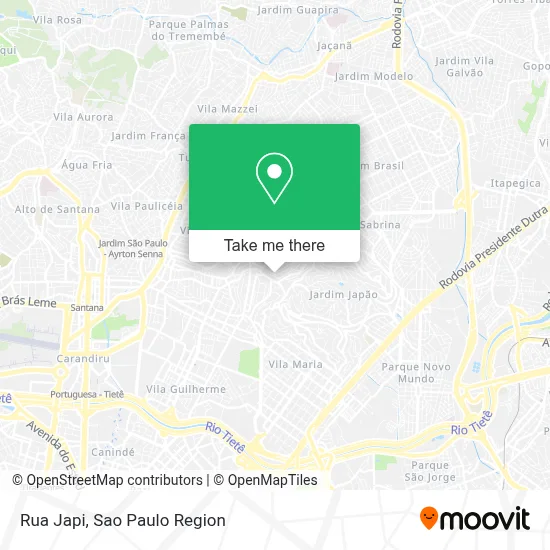 Rua Japi map