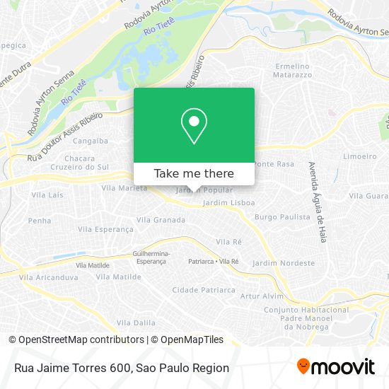 Rua Jaime Torres 600 map