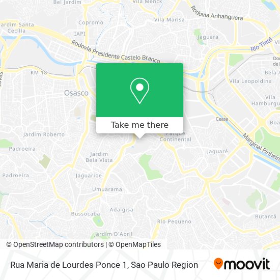 Rua Maria de Lourdes Ponce 1 map