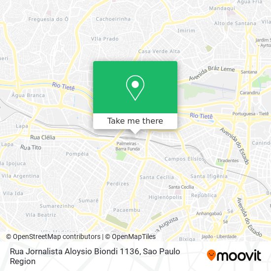 Rua Jornalista Aloysio Biondi 1136 map