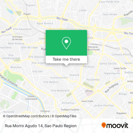Mapa Rua Morro Agudo 14