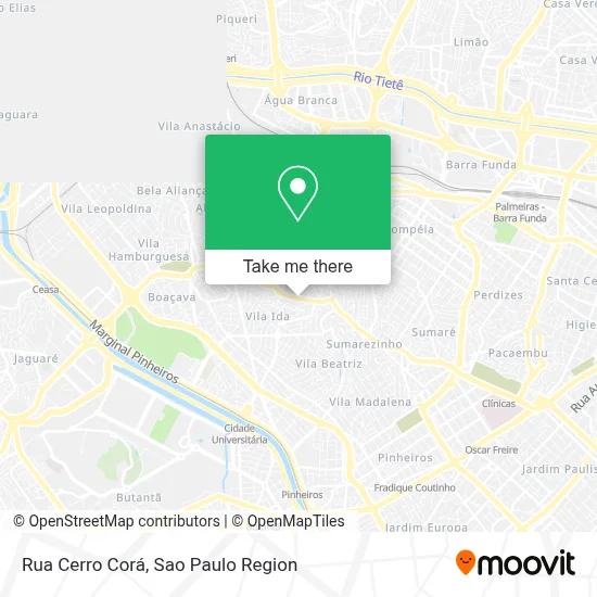 Rua Cerro Corá map