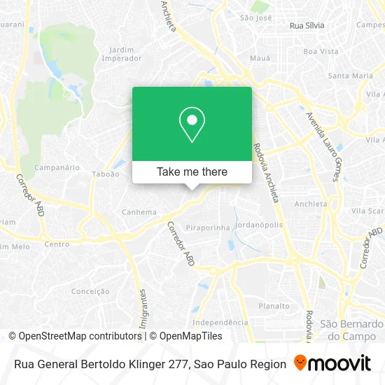 Rua General Bertoldo Klinger 277 map