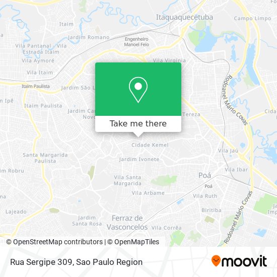 Mapa Rua Sergipe 309