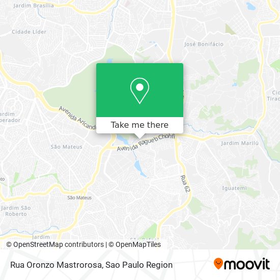 Mapa Rua Oronzo Mastrorosa