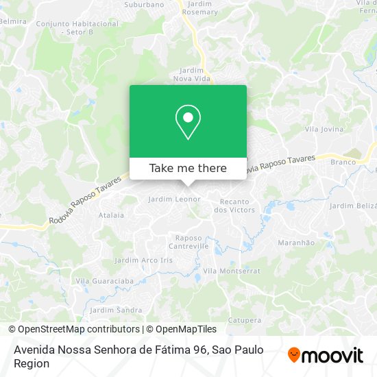 Avenida Nossa Senhora de Fátima 96 map