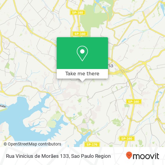 Mapa Rua Vinícius de Morães 133