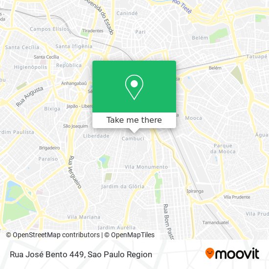 Mapa Rua José Bento 449