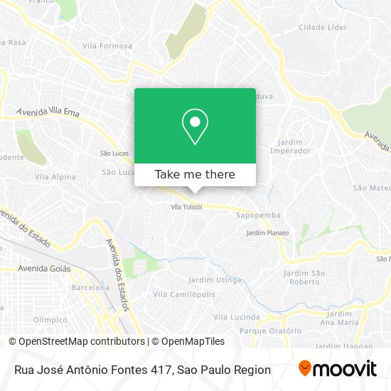Rua José Antônio Fontes 417 map