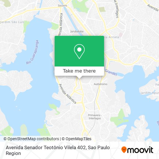 Mapa Avenida Senador Teotônio Vilela 402
