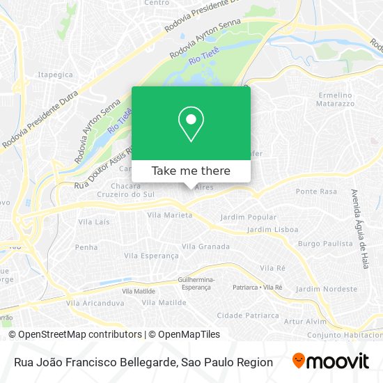 Rua João Francisco Bellegarde map