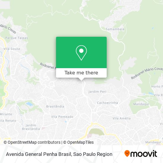 Mapa Avenida General Penha Brasil