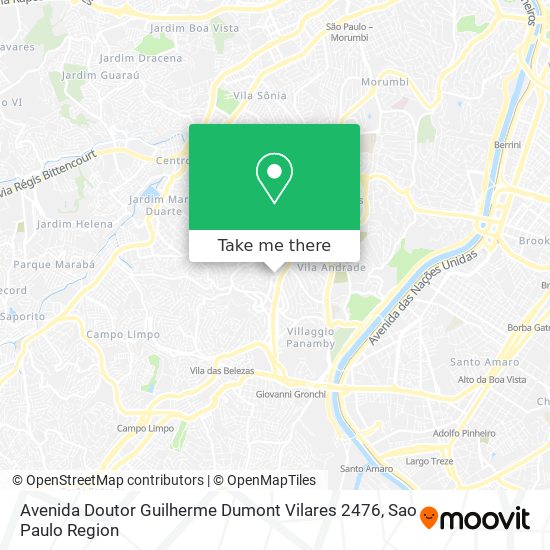 Avenida Doutor Guilherme Dumont Vilares 2476 map