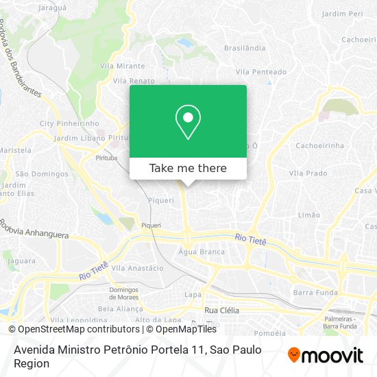 Mapa Avenida Ministro Petrônio Portela 11