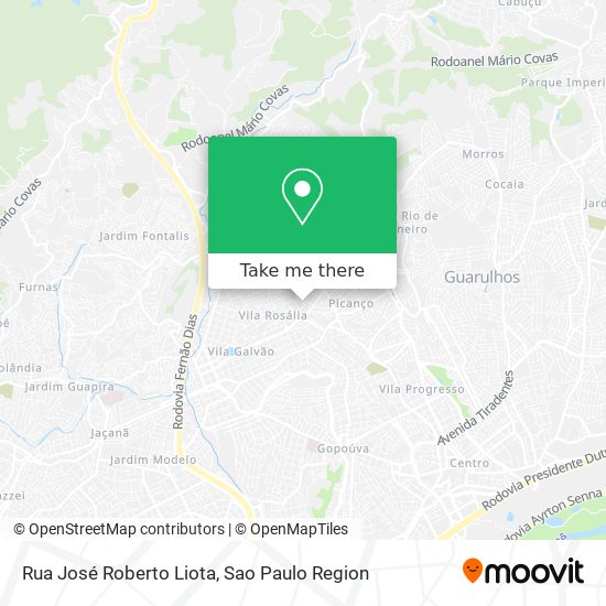 Rua José Roberto Liota map