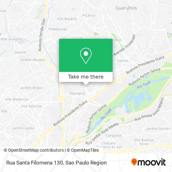 Mapa Rua Santa Filomena 130