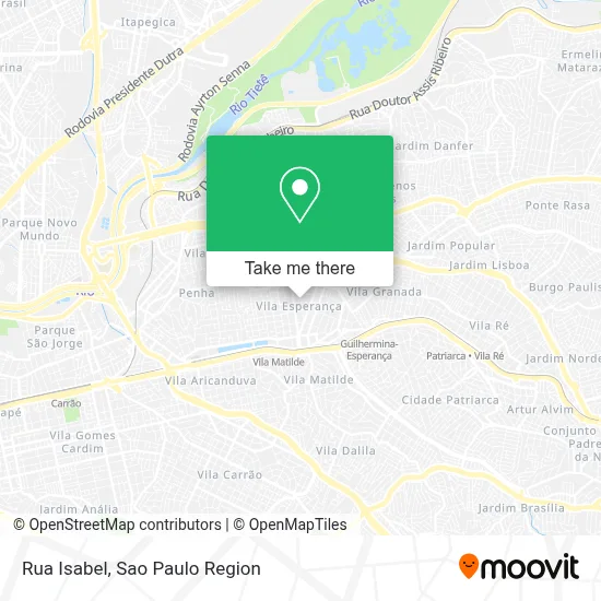 Rua Isabel map