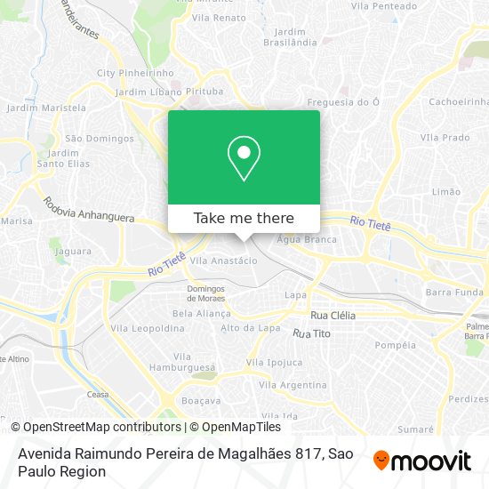 Avenida Raimundo Pereira de Magalhães 817 map