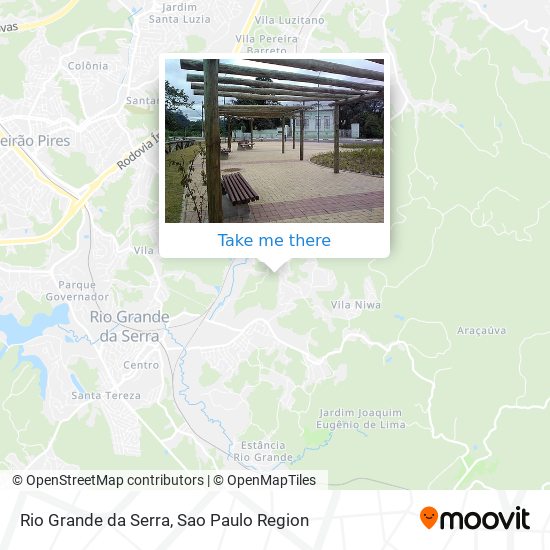 Rio Grande da Serra map