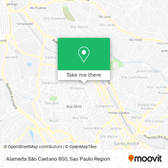 Alameda São Caetano 800 map