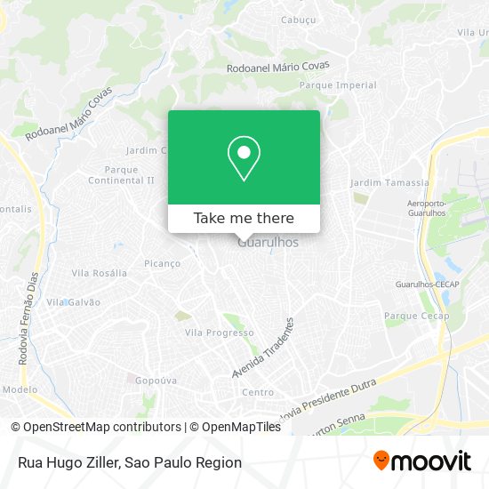 Mapa Rua Hugo Ziller