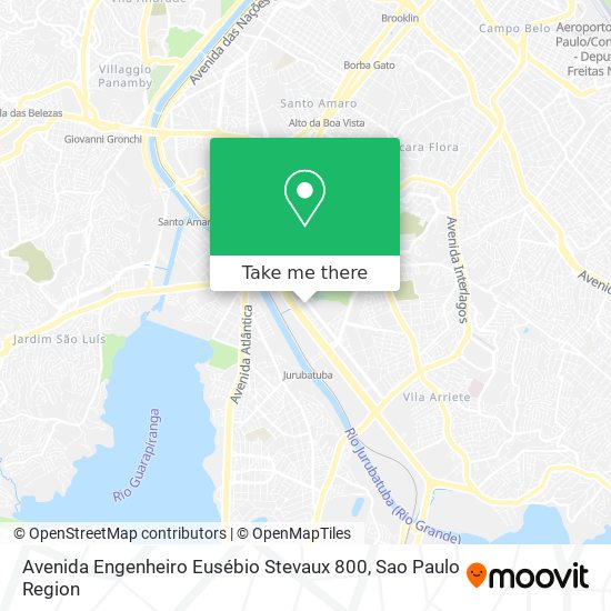 Mapa Avenida Engenheiro Eusébio Stevaux 800