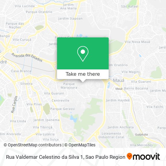 Rua Valdemar Celestino da Silva 1 map