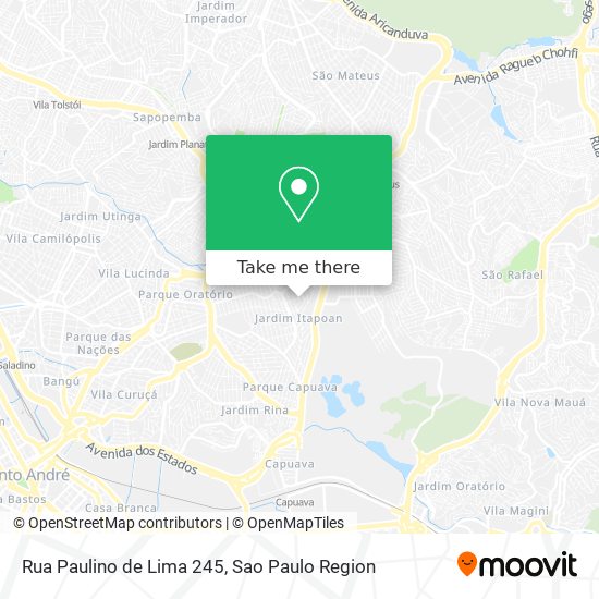 Mapa Rua Paulino de Lima 245