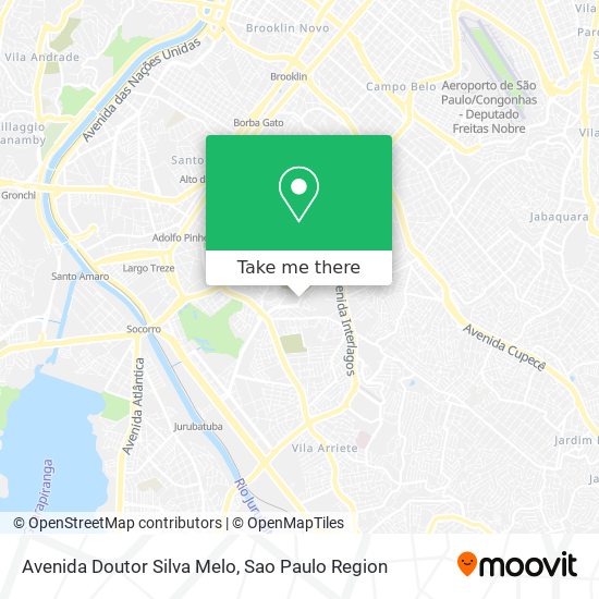 Mapa Avenida Doutor Silva Melo