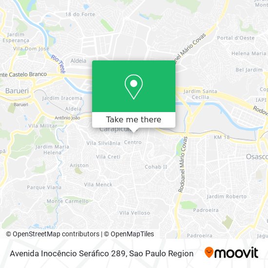 Avenida Inocêncio Seráfico 289 map