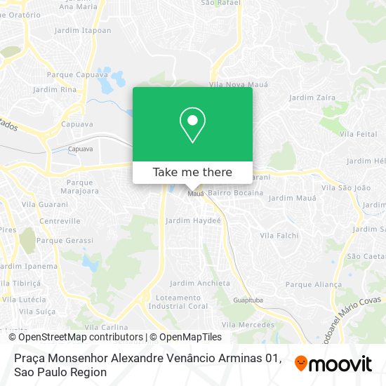 Mapa Praça Monsenhor Alexandre Venâncio Arminas 01