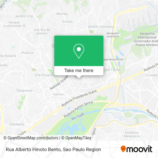 Rua Alberto Hinoto Bento map