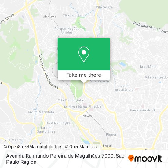 Avenida Raimundo Pereira de Magalhães 7000 map