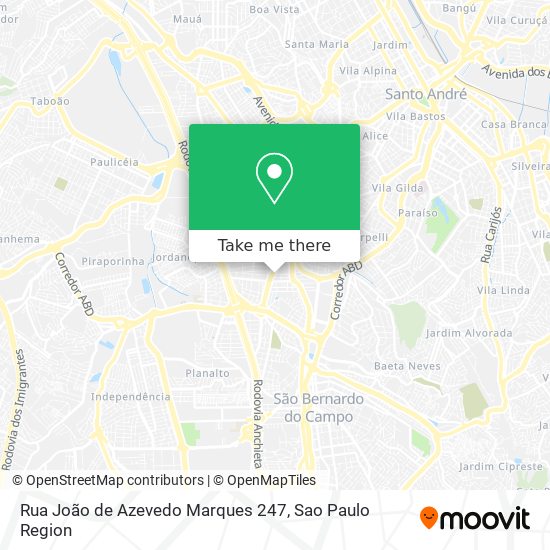 Mapa Rua João de Azevedo Marques 247
