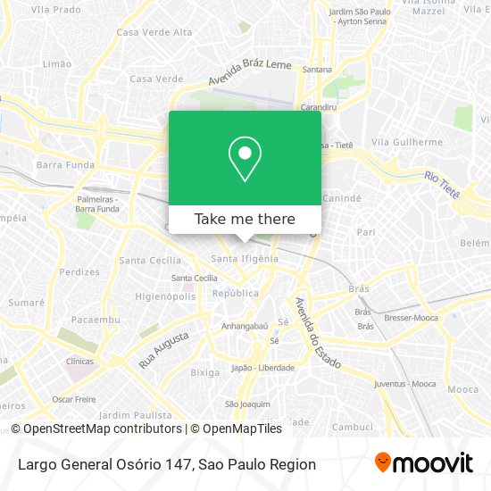 Largo General Osório 147 map