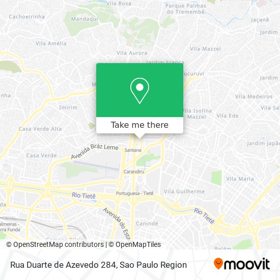 Mapa Rua Duarte de Azevedo 284