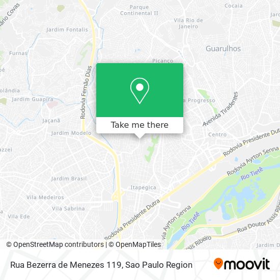 Mapa Rua Bezerra de Menezes 119