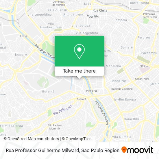 Rua Professor Guilherme Milward map