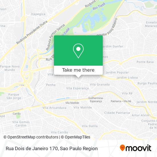 Rua Dois de Janeiro 170 map